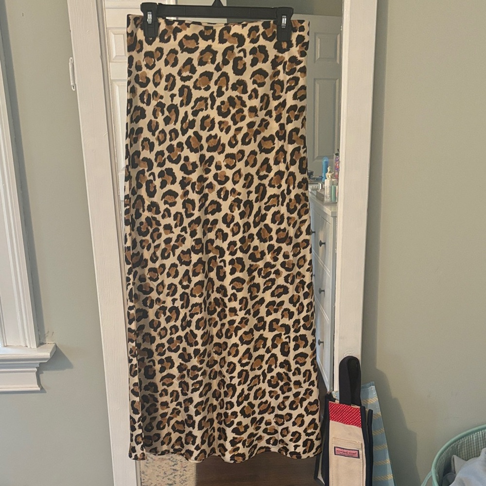 Glam Animal Print Maxi Skirt